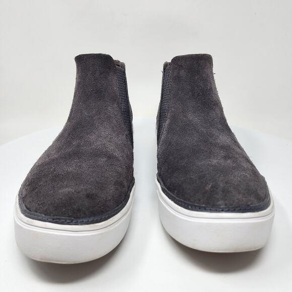 TOMS Bryce Chukka Sneaker Women 10 Grey Suede High Top Pull On Shoes 10017452 - Picture 3 of 11